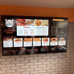 The Wing Express - Menu