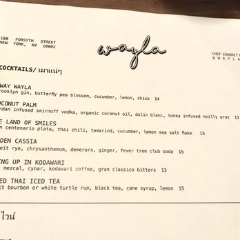 Wayla - Thai Near Me - New York, New York Wayla - Thai Near Me - New York, New York