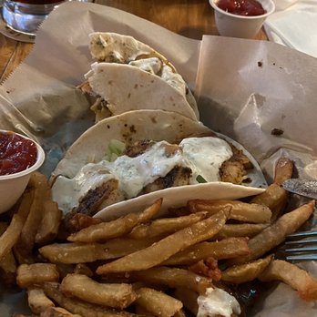 Buddy Lou's Eats Drinks & Antiques - Shrimp tacos on front. Shrimp roll on the back. - New American Near Me - Hancock, Maryland