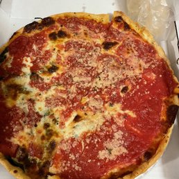Supposed to be a deep dish. More like a double crust with not much cheese Supposed to be a deep dish. More like a double crust with not much cheese