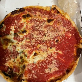 Lou Malnati's Pizzeria - Supposed to be a deep dish. More like a double crust with not much cheese - Pizza Near Me - Schererville, Indiana Lou Malnati's Pizzeria - Supposed to be a deep dish. More like a double crust with not much cheese - Pizza Near Me - Schererville, Indiana