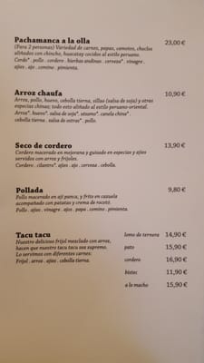 Menu photo 4 El Señorío Barcelona, B