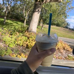 West Bay Coffee and Smoothies - Espresso Smoothies Caramel & White Mocha with Caramel drizzle!