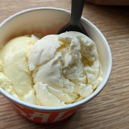Olive oil and lemon Mari gold amaro sherbet Olive oil and lemon Mari gold amaro sherbet