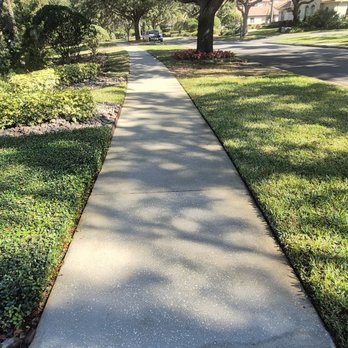 HSC Florida  - Sidewalk pressure washing after our team quick visit. Job done in two hours! - Pressure Washers Near Me