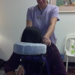 Keep Austin Massaged - I volunteer my chair massage skills at Safe Place Austin.