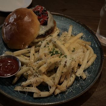Eureka! - Bison burger with Truffle Cheese Fries - American Near Me - Santa Clara, California Eureka! - Bison burger with Truffle Cheese Fries - American Near Me - Santa Clara, California
