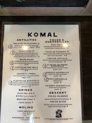 Menu photo 8 Komal Los Angeles, CA