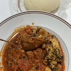 Buka - Mixed Meat with Egusi & Pounded yam