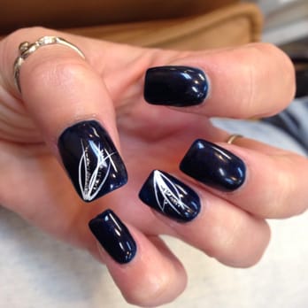 Super Spa Nails - This is the gel polish and a free hand design. I told him to pick whatever he wanted and I have to say I live the results! - Nail Salons Near Me - Lemoore, California