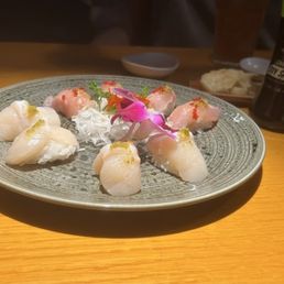 Jumbo Scallop Sushi; Big Eye Sushi. Jumbo Scallop Sushi; Big Eye Sushi.