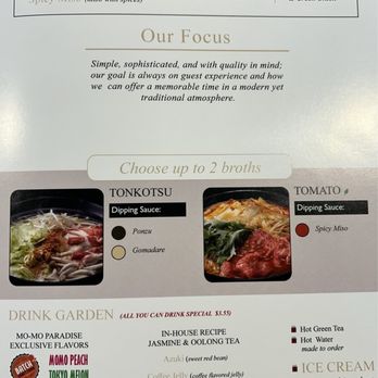 MoMo Paradise - Menu June 2024 - Japanese Near Me - San Diego, California