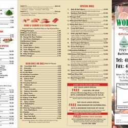 Wok and Roll - New menu