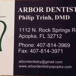 Arbor Dentistry - Philip Trinh, Dmd - Business Card