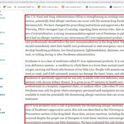 Austin Cancer Center - Georgetown - WOW. Feraheme is REALLY DANGEROUS...and I'm waiving a claim to injuries right before I have PAID $630 cash to have this POISONOUS treatment.