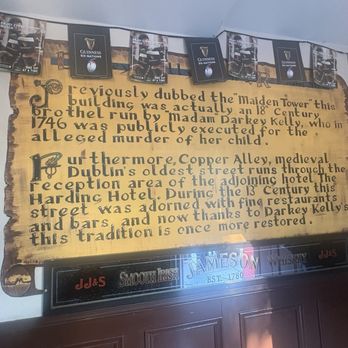Darkey Kellys - Interesting sign in front hallway - Pubs Near Me - Dublin, D