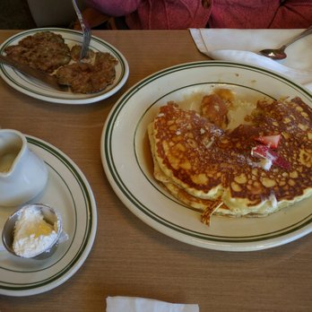 Dilly Diner - The pancakes and sausage... Maybe a little too much for one person. - Sandwiches Near Me - Tulsa, Oklahoma