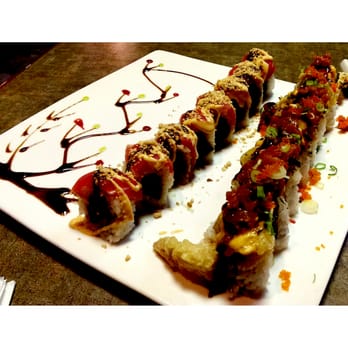 Kabuki Sushi - Victoria's Secret & Climax rolls. The shrimp tempura inside was cold and soggy :/ - Japanese Near Me - Antioch, California