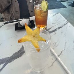 Melon water and ice tea Melon water and ice tea