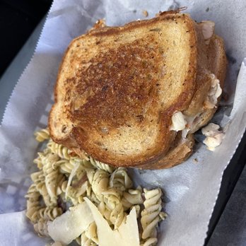Old Town Draught House Grill - Turkey Reuben with Pasta Salad (huge! A knife or cut in half would have been ideal) - American Near Me - Greensboro, North Carolina Old Town Draught House Grill - Turkey Reuben with Pasta Salad (huge! A knife or cut in half would have been ideal) - American Near Me - Greensboro, North Carolina