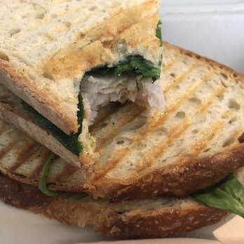 Brew Coffee Spot - Turkey humus panini (no tomato) - Coffee & Tea Near Me - La Mesa, California