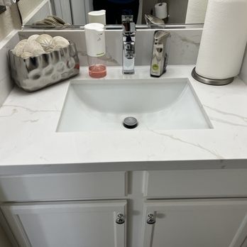 Reliable Plumbers Plumbing Services - After the installation of the under mount bathroom sink. - Plumbing Near Me - Sacramento, California