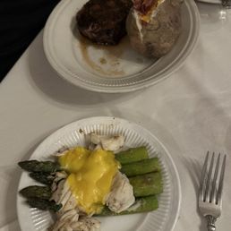 Oscar style on a separate plate?