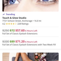 Touch and Glow Studio - Groupon advertisement