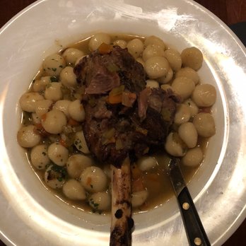 Carmelina's - Lamb shank with gnocchi - Italian Near Me - Boston, Massachusetts