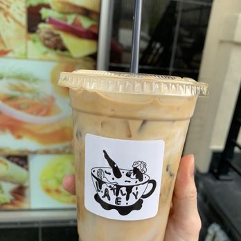 Lately Cafe - Iced coconut latte - Coffee & Tea Near Me - Long Island City, New York