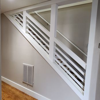 Lakes General Contracting - Stairway wall cutout completed to open up the space and improve flow. - Handyman Near Me - La Center, Washington