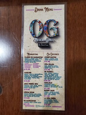 Menu photo 6 OG Mexican Grill & Cantina Aloha, OR Menu photo 6 OG Mexican Grill & Cantina Aloha, OR