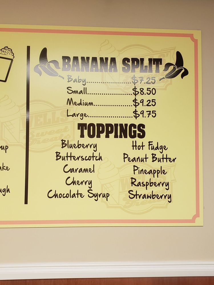 WELLS’ SWEET TREATS Updated October 2024 482 Indiana Rd, Creekside