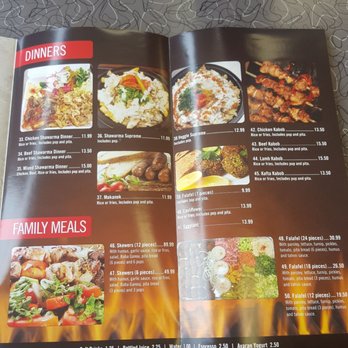 Chez Talal - Dinner menu - Lebanese Near Me - Newmarket, Ontario
