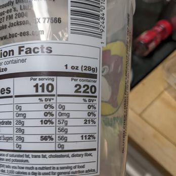 Buc-ee's - Only 220 calories per container!! - Gas Stations Near Me - New Braunfels, Texas