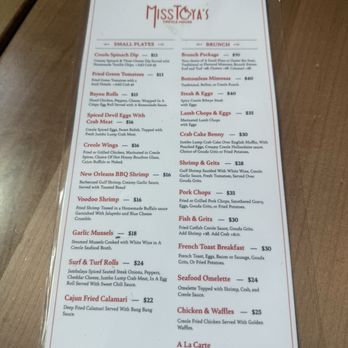 Miss Toya’s Creole House - Brunch Menu - Comfort Food Near Me - Silver Spring, Maryland Miss Toya’s Creole House - Brunch Menu - Comfort Food Near Me - Silver Spring, Maryland