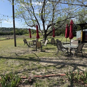 Opa's Schnitzel Hut - Outdoor space. Corn hole and large shade trees. - German Near Me - Harker Heights, Texas Opa's Schnitzel Hut - Outdoor space. Corn hole and large shade trees. - German Near Me - Harker Heights, Texas