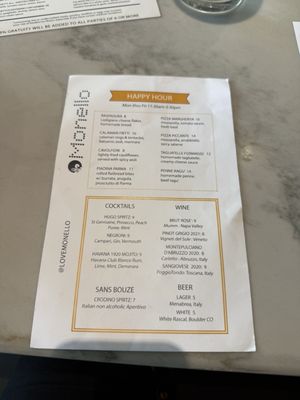 Menu photo 8 Monello San Diego, CA