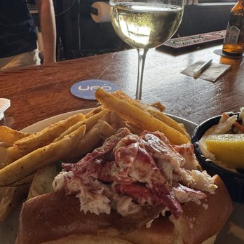 Boston Sail Loft - Cold New England Lobster Roll -  with mayo. Delicious! - Bars Near Me - Boston, Massachusetts