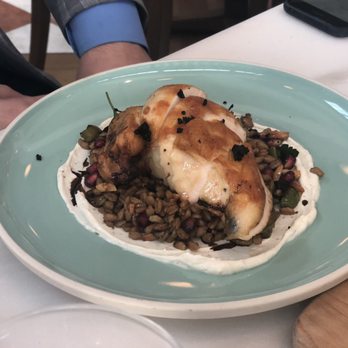 San Morello - Roasted chicken on a bed of farro. Photo by Oanh McClure. - Italian Near Me - Detroit, Michigan San Morello - Roasted chicken on a bed of farro. Photo by Oanh McClure. - Italian Near Me - Detroit, Michigan