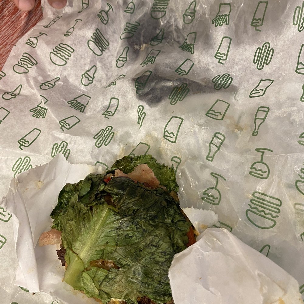 Shake Shack The Falls - Worst Shake Shack I've been to. Wilted greasy lettuce wrap burger & chicken sandwich. - Burgers Near Me - Miami, Florida Shake Shack The Falls - Worst Shake Shack I've been to. Wilted greasy lettuce wrap burger & chicken sandwich. - Burgers Near Me - Miami, Florida