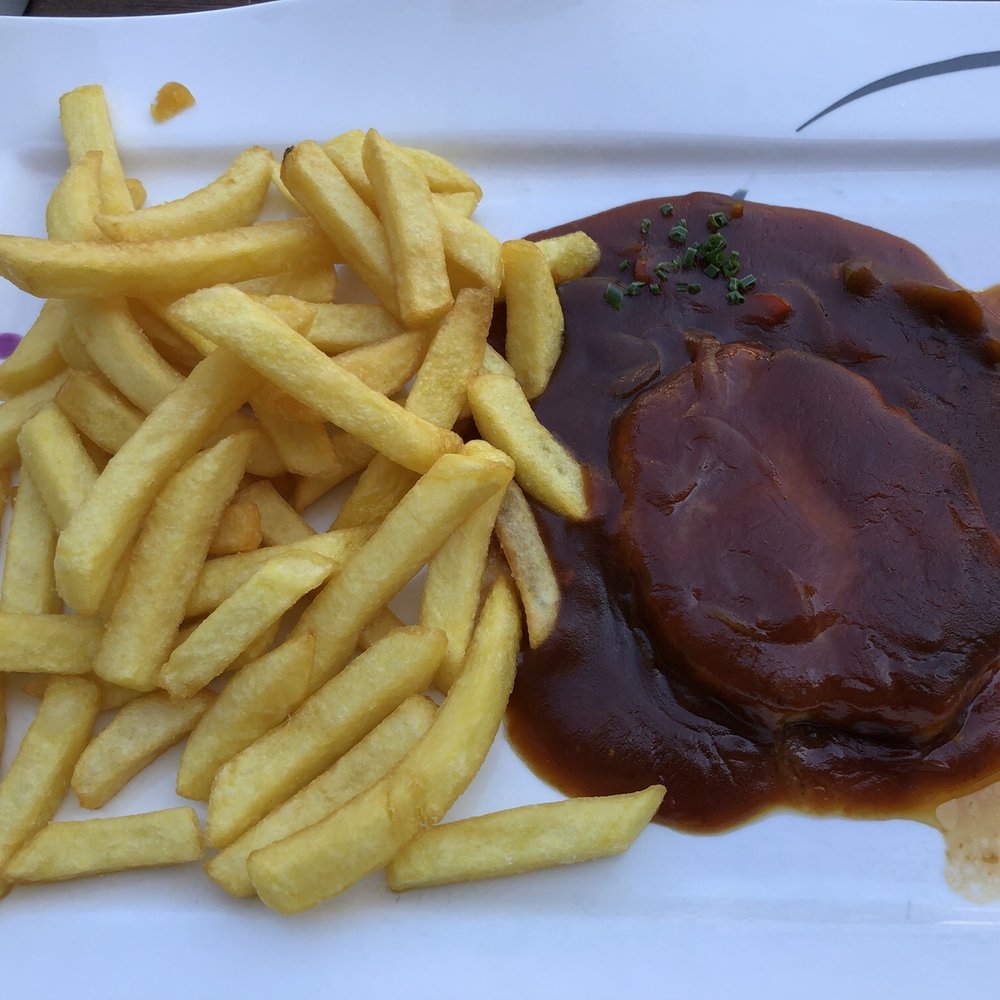 Wildbader Hof - Paprika porkchop with fries. Not the best thing on the menu. - German Near Me - Bad Wildbad, BW Wildbader Hof - Paprika porkchop with fries. Not the best thing on the menu. - German Near Me - Bad Wildbad, BW