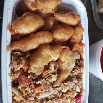 Bamboo China Restaurant - a tray of fried chicken and rice - Chinese Near Me - Williamsville, New York