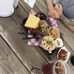 "The Works", Eloté, Al Pastor Pork Belly, & Sweet Tea
