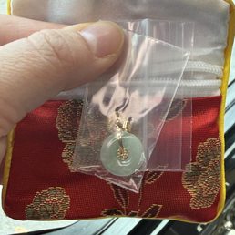 Jade Pendant 14k Gold, ~$188