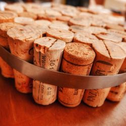 Doc Wine Bar - Clever use of discarded wine corks.