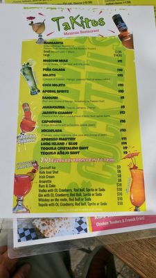 Menu photo 3 TaKitos Mexican Restaurant Hollywood, FL Menu photo 3 TaKitos Mexican Restaurant Hollywood, FL