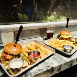 Idyllwild Brewpub - Fried Cod Sandwich with fries