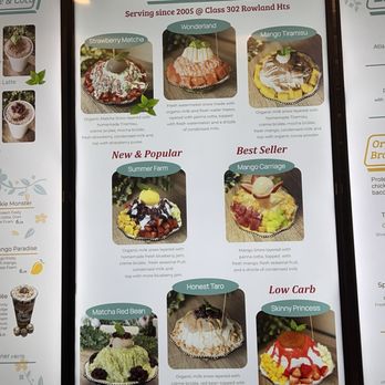 Ever After Tearoom & Eatery - And w cake menu - Shaved Ice Near Me - Irvine, California