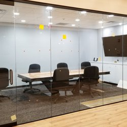 Alpha Glass and Mirror - Glass wall for conference room.